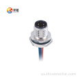 Conector impermeable de bloqueo trasero M12 4P